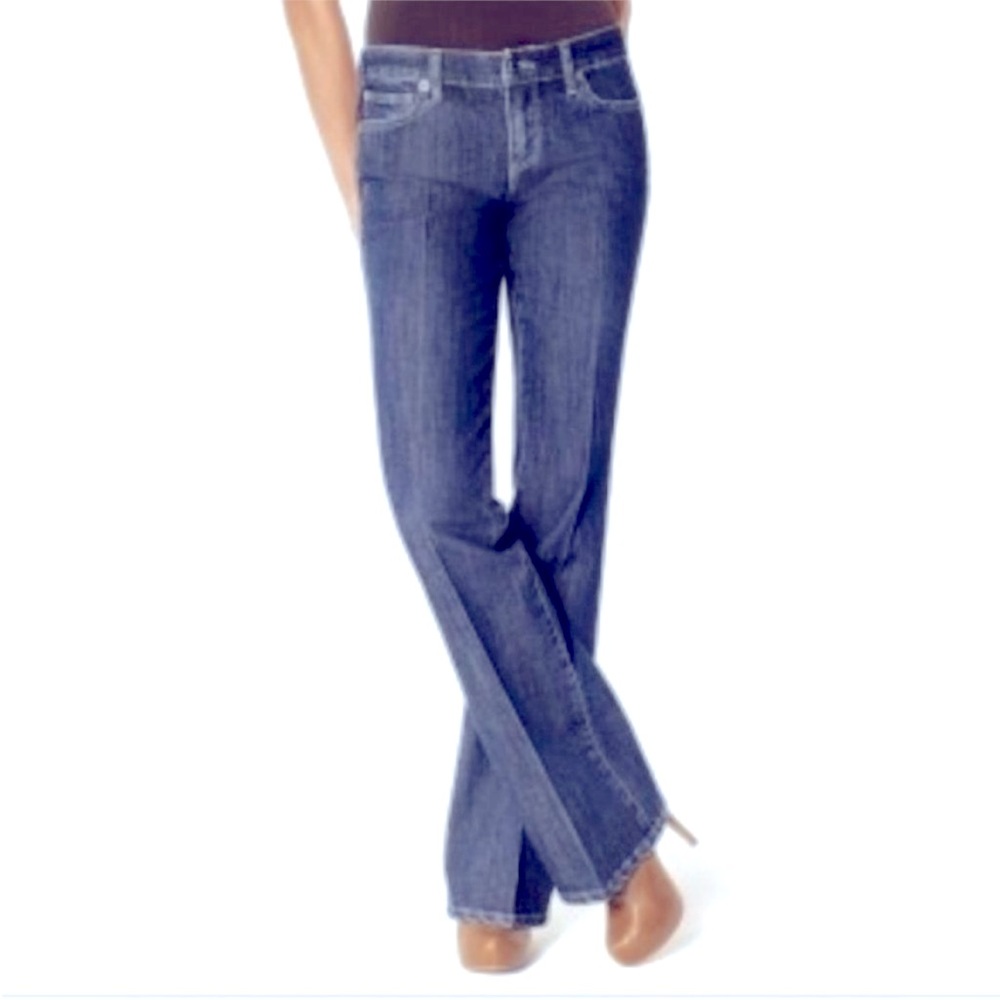 The Limited 312 Women’s Denim Jeans 8 Blue Flare Leg Mid Rise Medium Washed